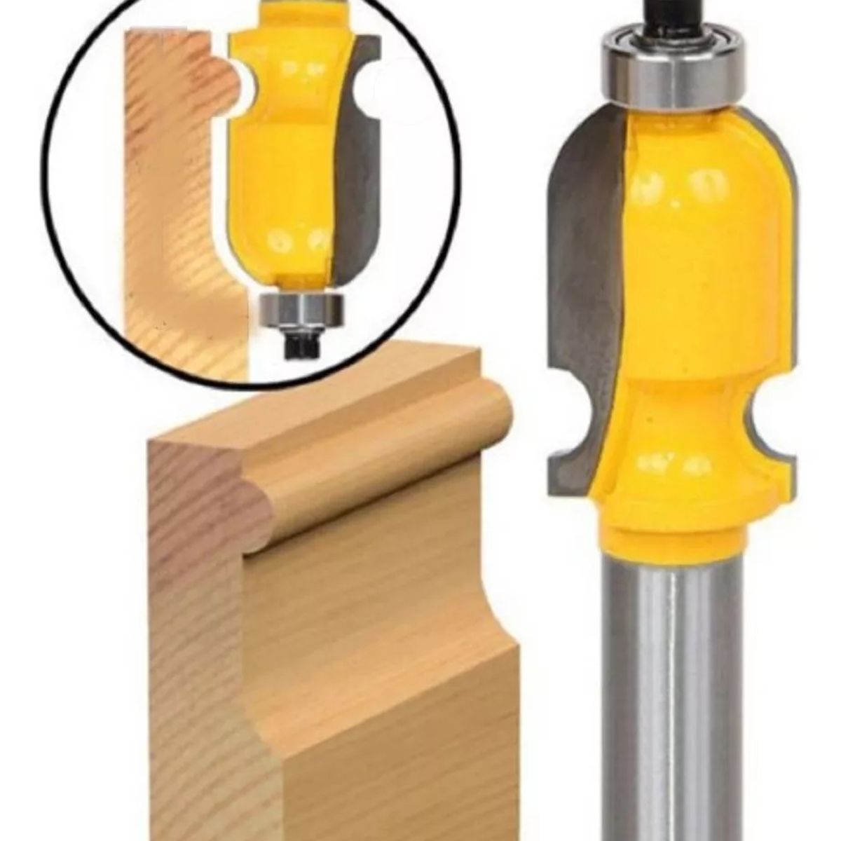 GENERICO - Fresa Madera Moldura Doble Zócalo Marcos Vástago ½ X 35mm