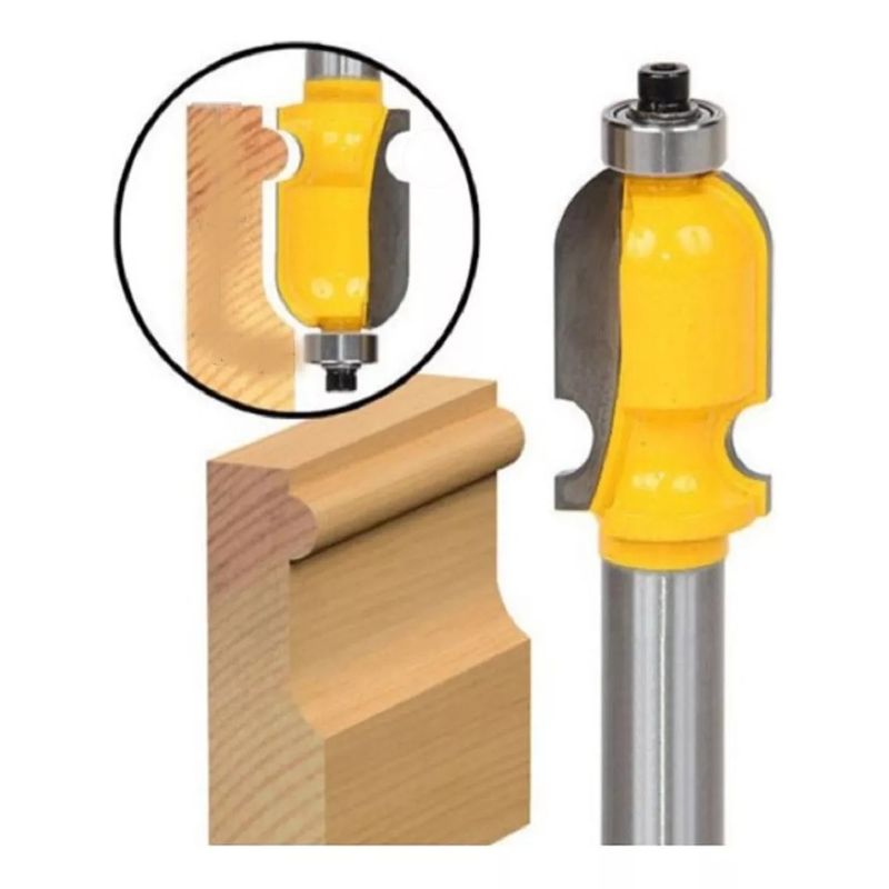 GENERICO - Fresa Madera Moldura Doble Zócalo Marcos Vástago ½ X 35mm