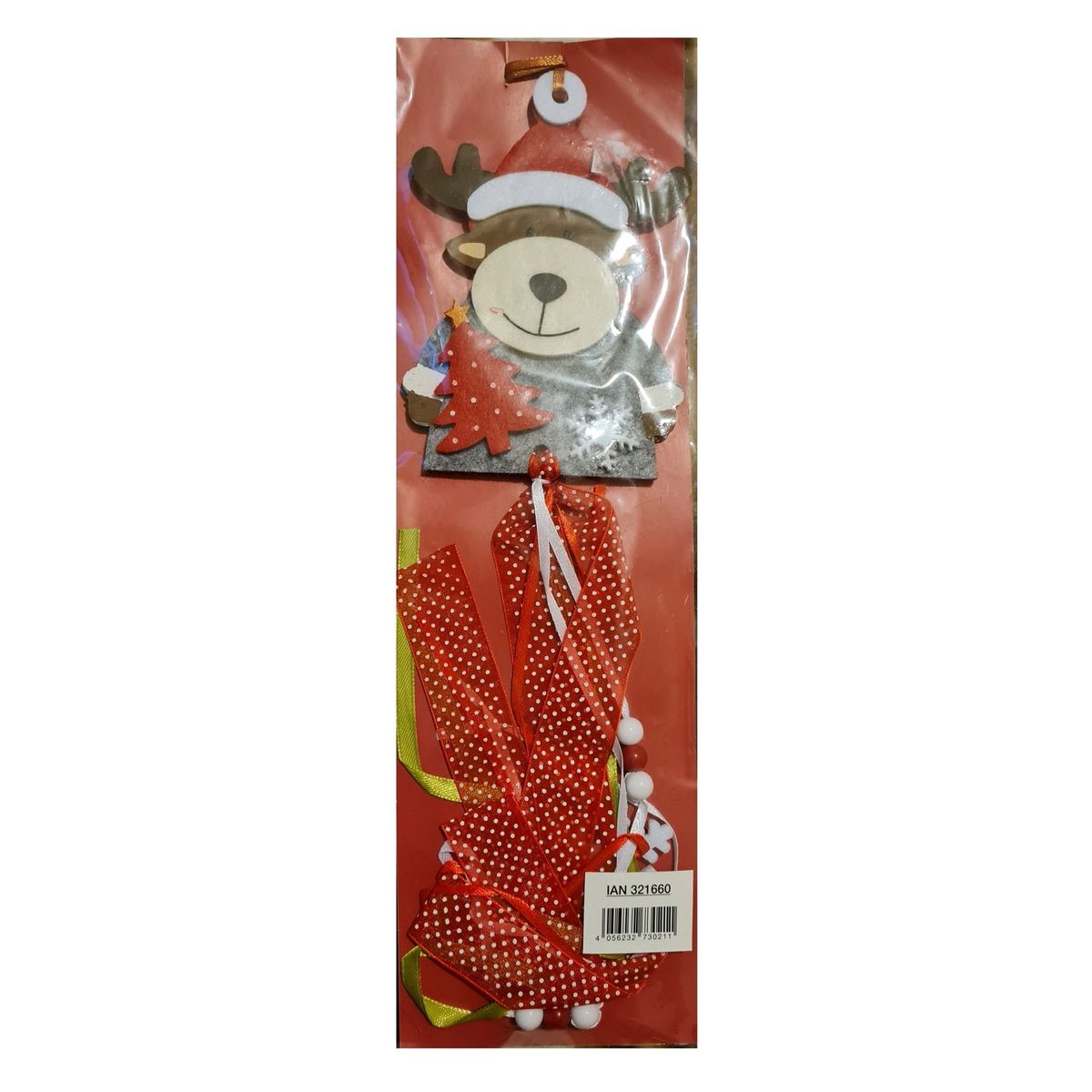 GENERICO - PACK2 de 3 Adornos de fieltro navideños