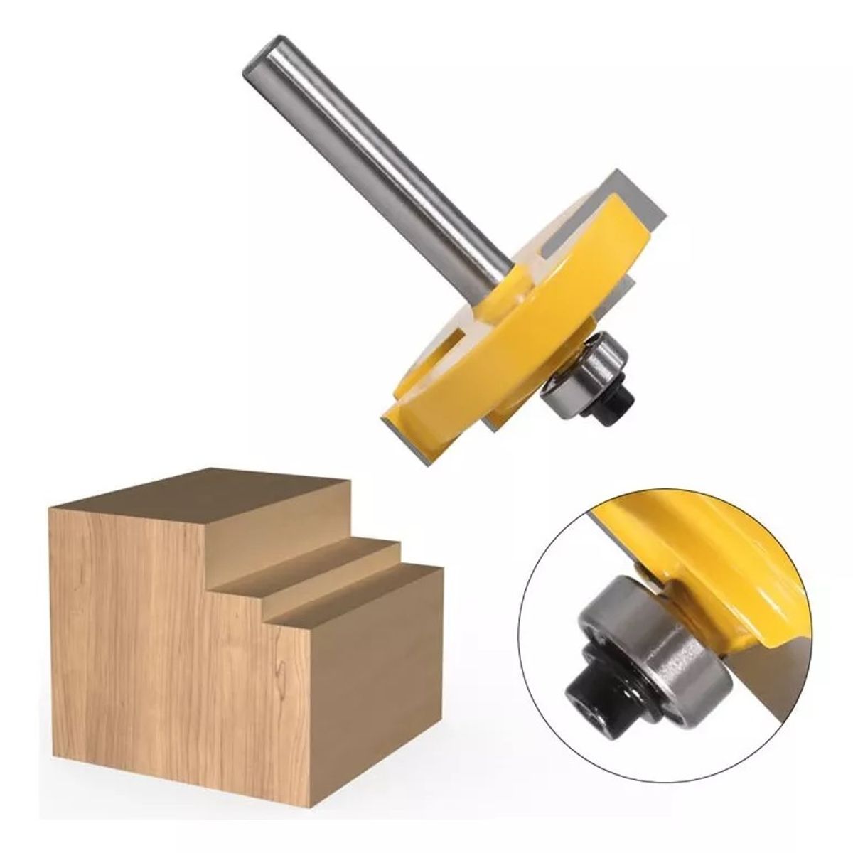 GENERICO - Fresa Madera Moldura Zócalo Marcos Vástago 8mm Copiadora