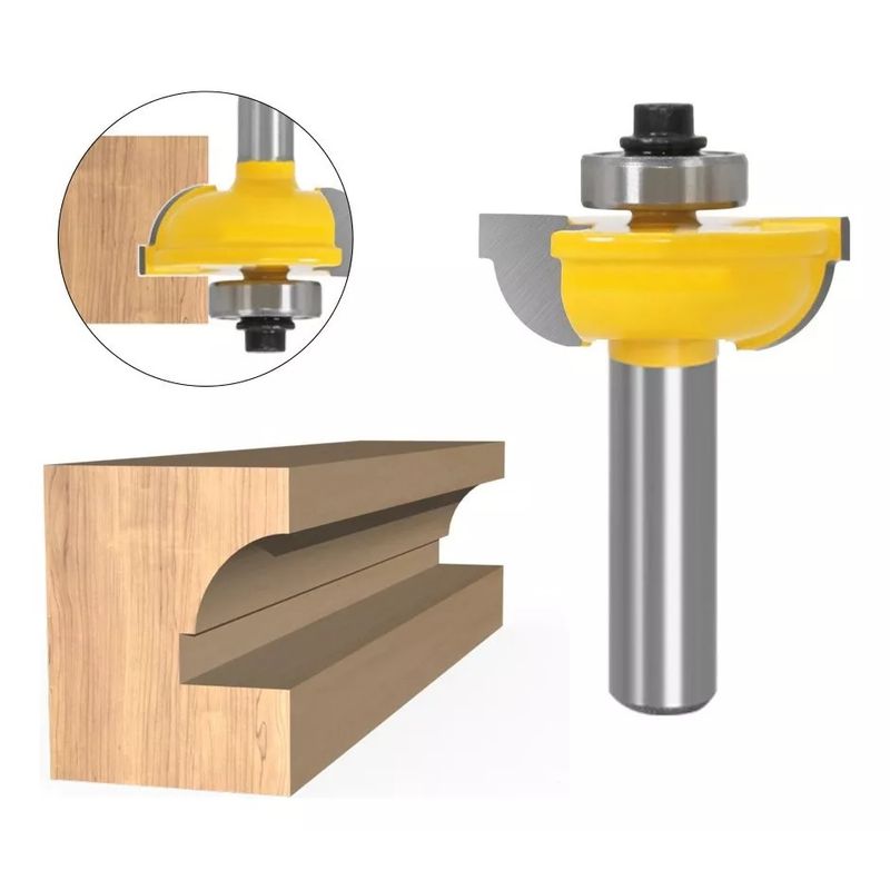 GENERICO - Fresa Madera Moldura Zócalo Marcos Vástago ½ Curva Int