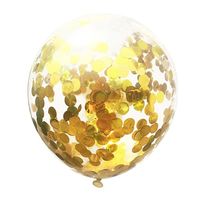 GLOBO 12' CONFETTI DORADO X12 UNI