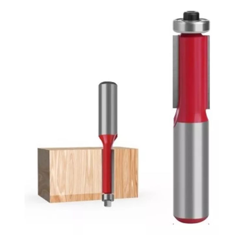 GENERICO - Fresa Madera Recta Copiadora Vástago ½ x12 x1 1pcs