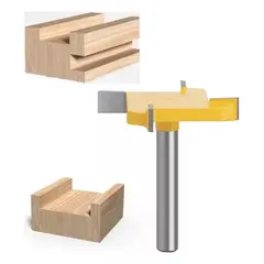 GENERICO - Fresa Madera Vaciado Invertida Copiadora T Toma ¼ x 40 mm