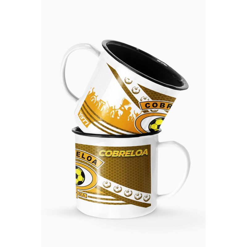 S/M - Taza Lechero Enlozado Cobreloa Deportes Fútbol Chileno