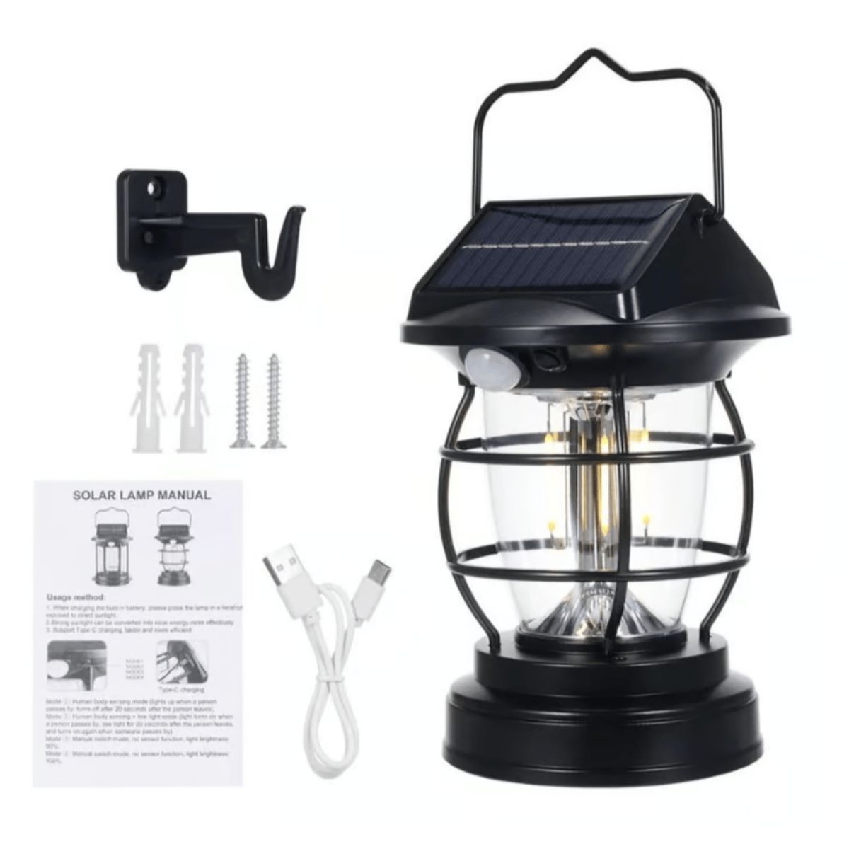 GENERICO - Lampara Para Exterior Luz Solar Impermeable Con Sensor