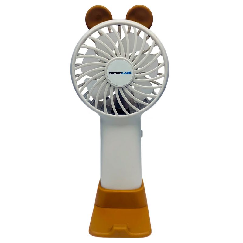 TECNOLAB - Mini Ventilador De Mano Diseño Oso Recargable - SC