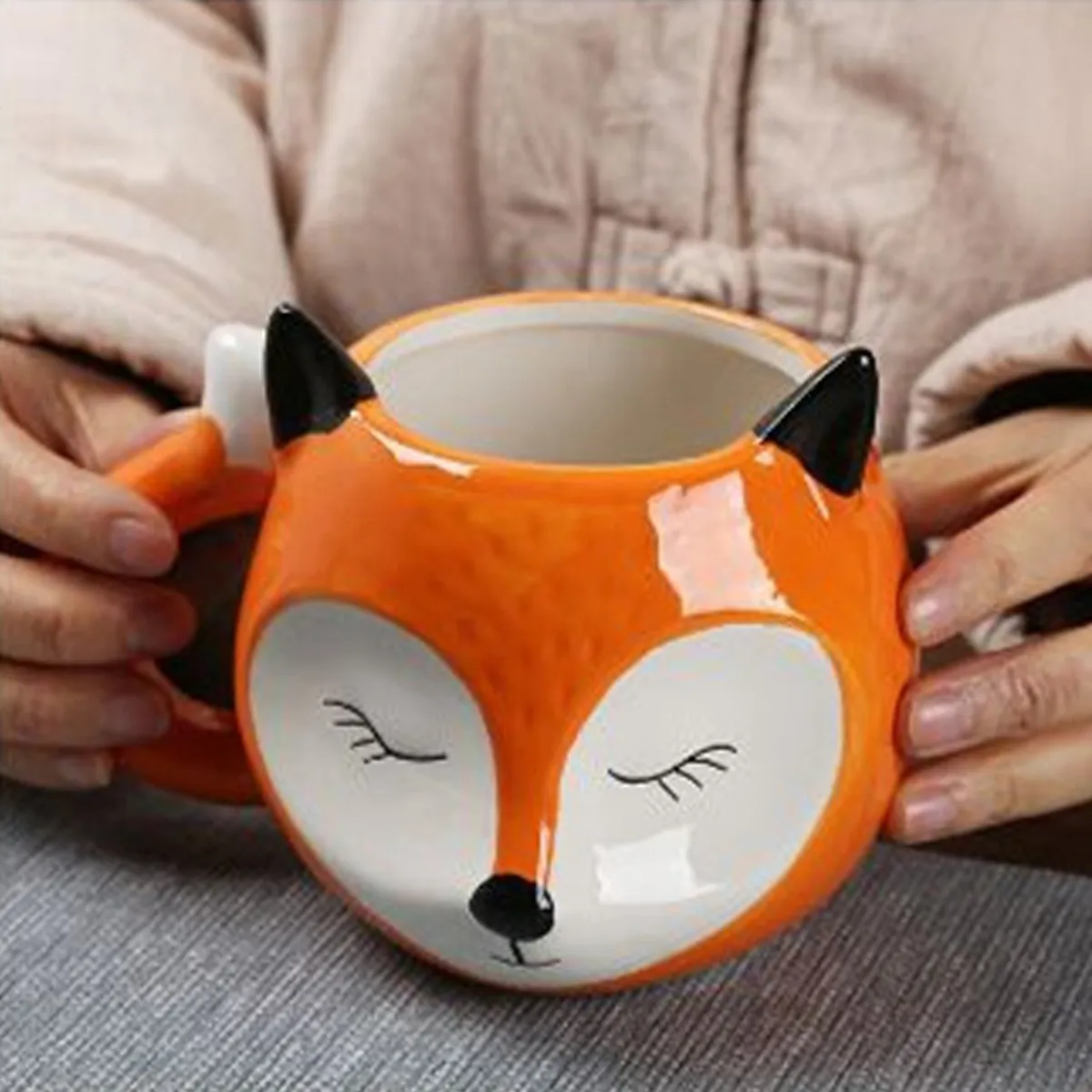 GENERICO - Taza Tazón Zorrito Fox Mug Cup Lindo Regalo Creativo