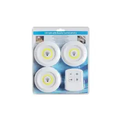 GENERICO - Set 3 Luces Led De Emergencia Inalámbricas Control Remoto