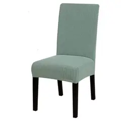 GENERICO - Pack de 8 fundas para Sillas de comedor, de tela CUADRILLE