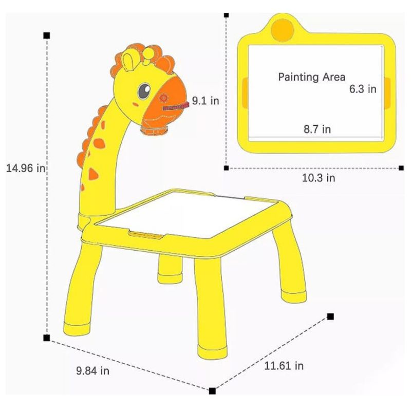 GENERICO - Mesa Proyector Para Pintar Dibujar Niño Niña