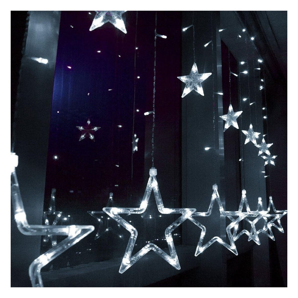 GENERICO - Guirnalda LED Figuras de Estrellas