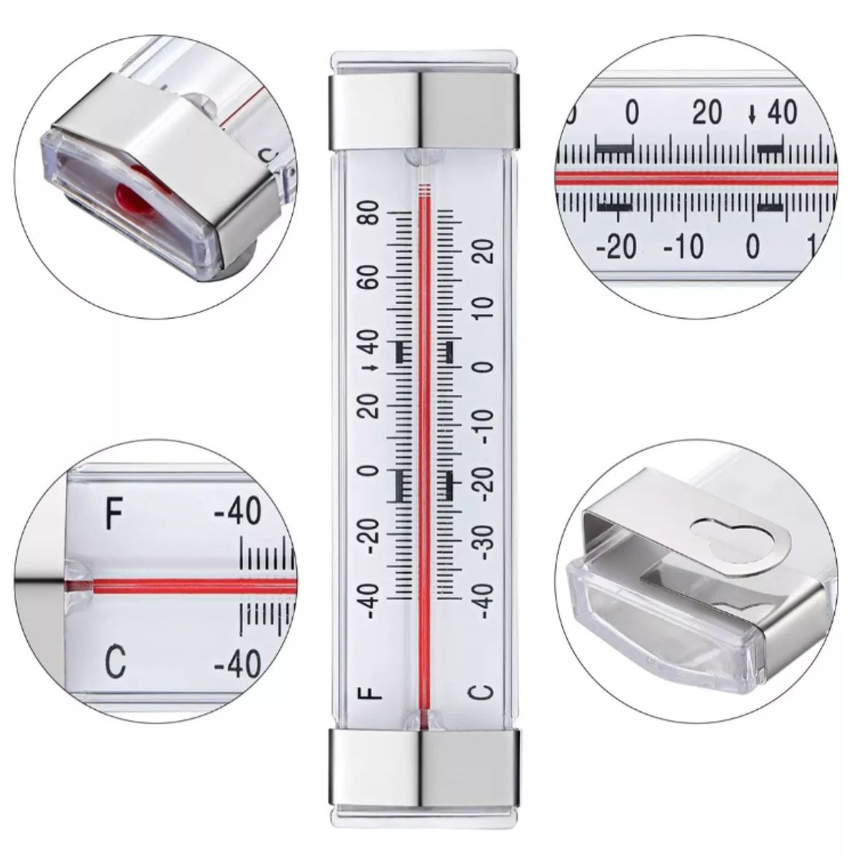 KUANGYE - Termómetro Refrigerador Congelador Frigorífico Freezer 13cm