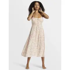 BILLABONG - Vestido Mujer Texas Beach Midi Blanco