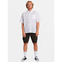 BILLABONG - Camisa Manga Corta Hombre Script Print Blanca