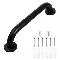 Barra De Seguridad Acero Inoxidable Negro Mate 30cm