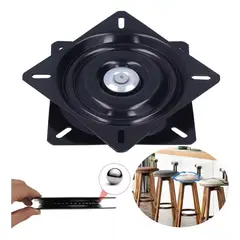 KUANGYE - Base Giratoria Cuadrada Para Taburete De Bar 16 Cm