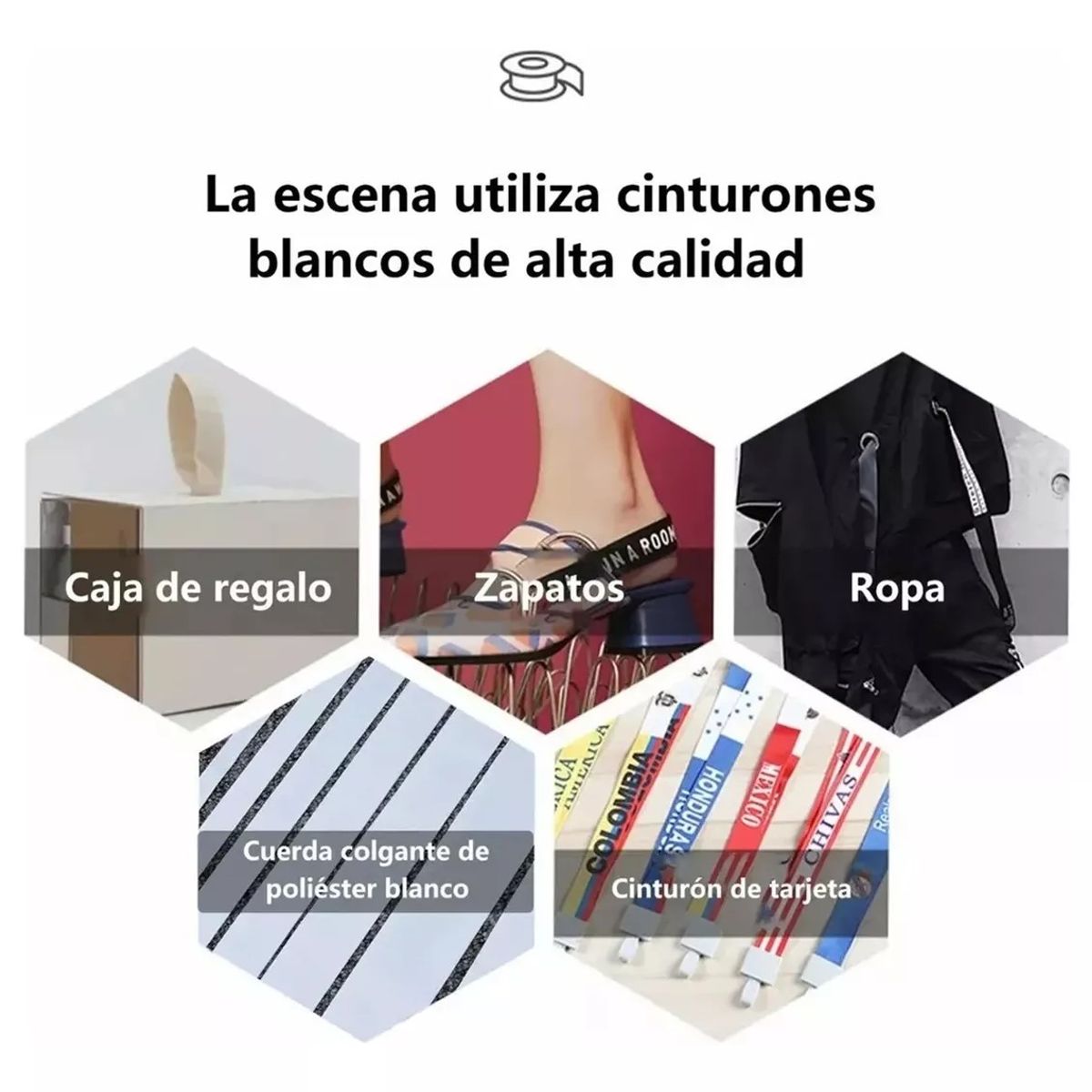 KUANGYE - Cinta Para Sublimar Lanyard 2 Cm - 50 Metros