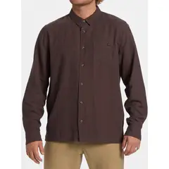 BILLABONG - Camisa Manga Larga Hombre Ricardo Cafe