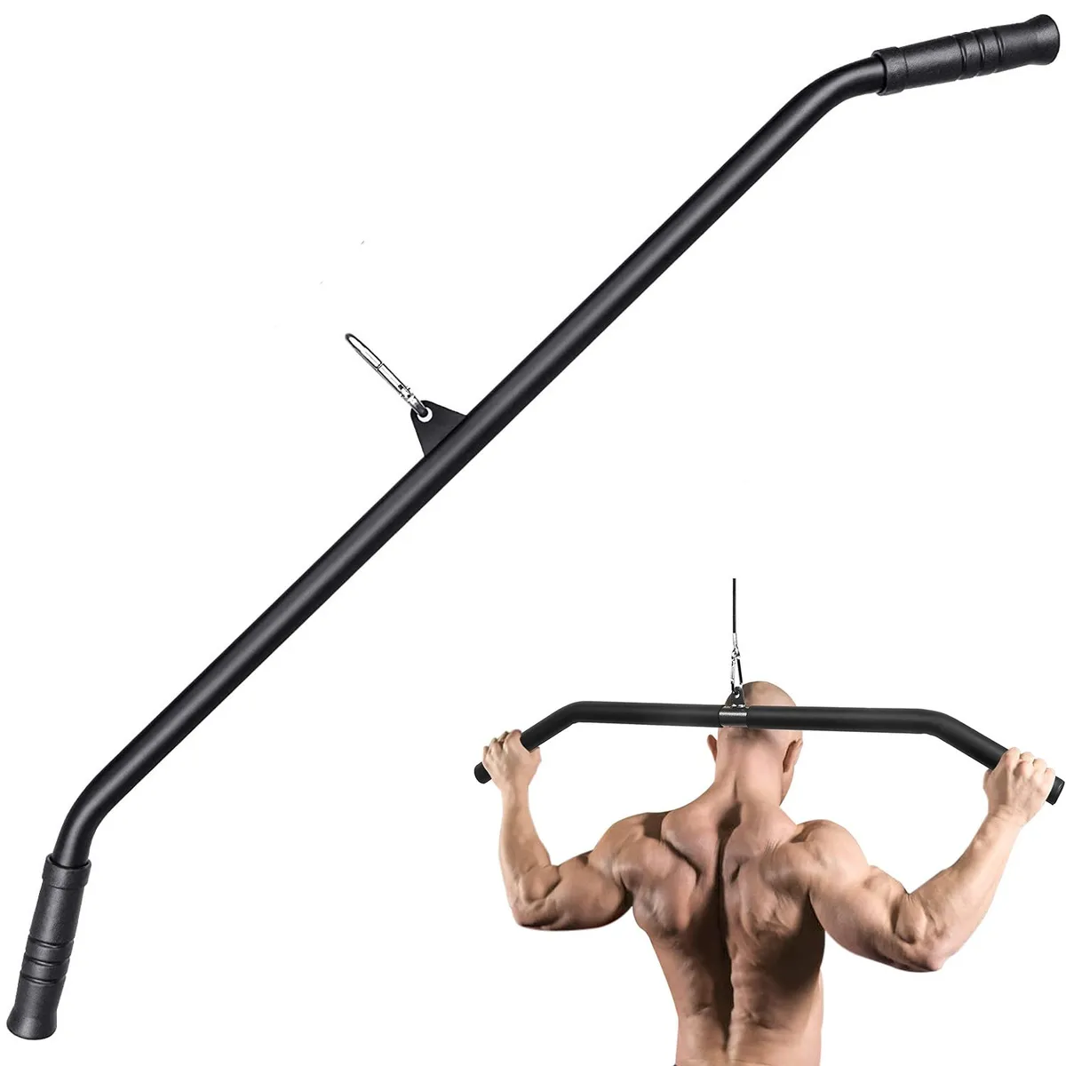 KUANGYE - Barra Para Polea Largo 1mtr - Gimnasio Dorsal Triceps Biceps