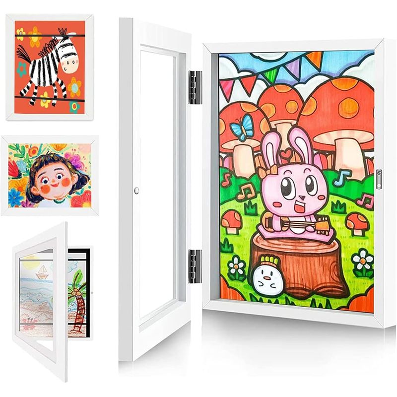 KUANGYE - Marco De Arte De Niños Para Dibujos Con Apertura Frontal