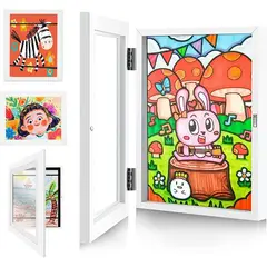 KUANGYE - Marco De Arte De Niños Para Dibujos Con Apertura Frontal