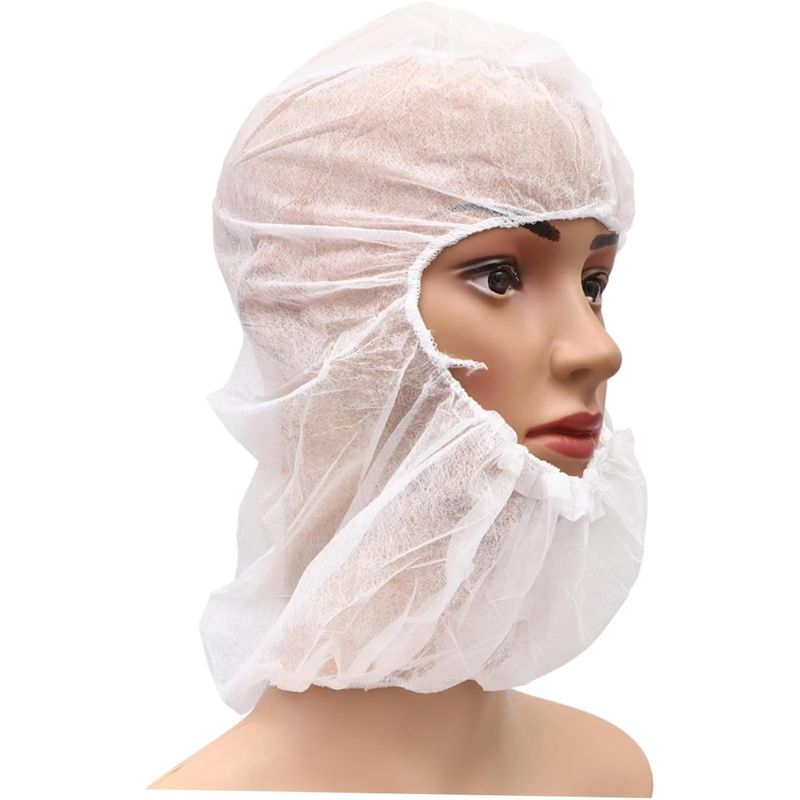 KUANGYE - Capucha Esclavina O Balaclava Desechable Por 100 Unidades