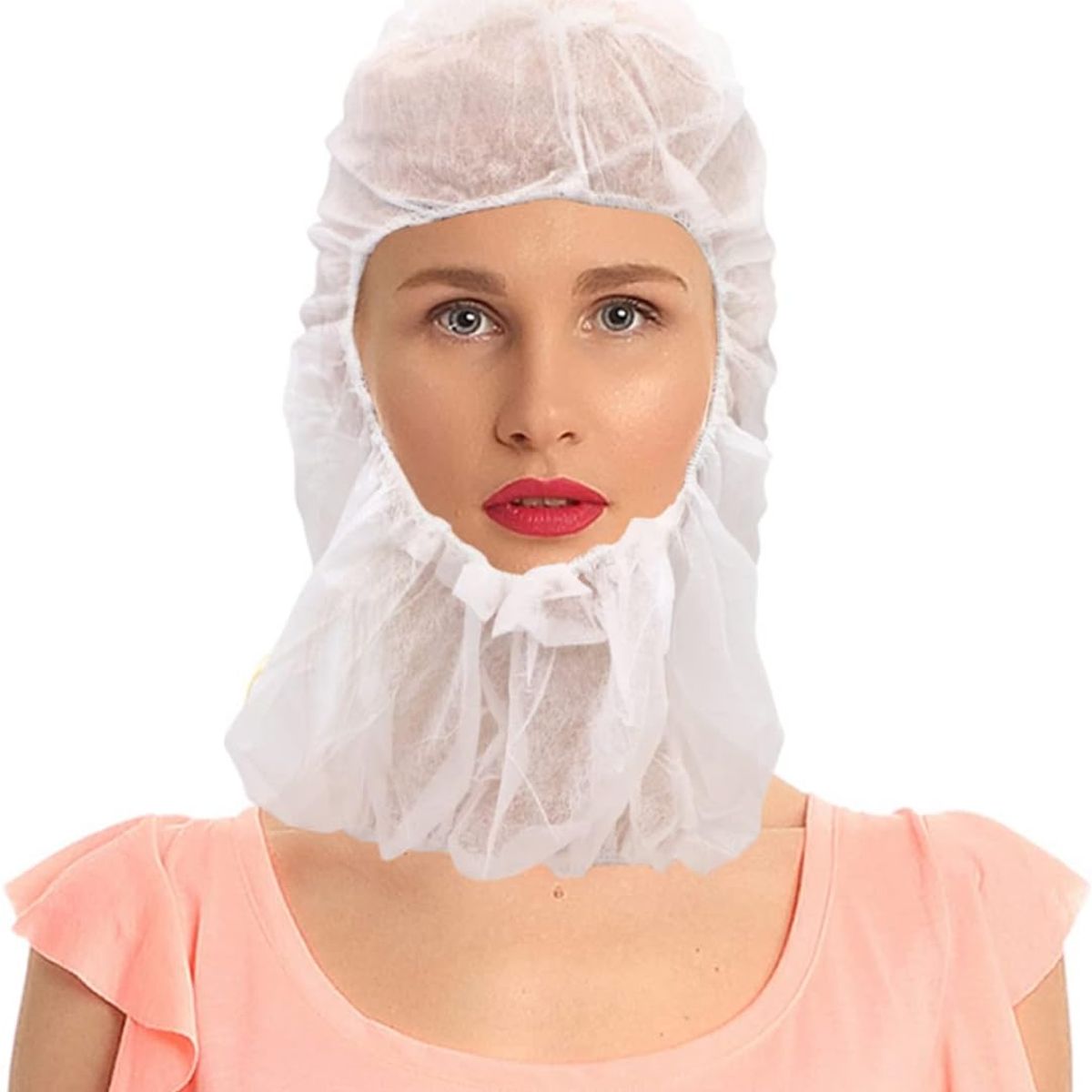 KUANGYE - Capucha Esclavina O Balaclava Desechable Por 100 Unidades
