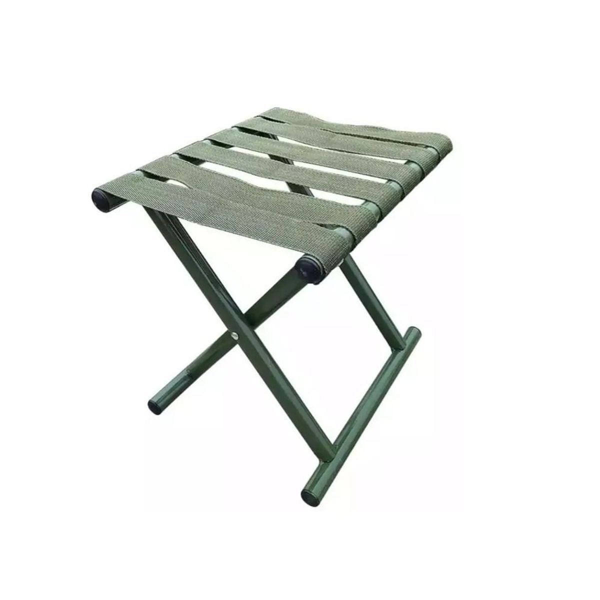 GENERICO - Silla Portátil Piso Plegable Camping Caza Playa 33 Cm Verde