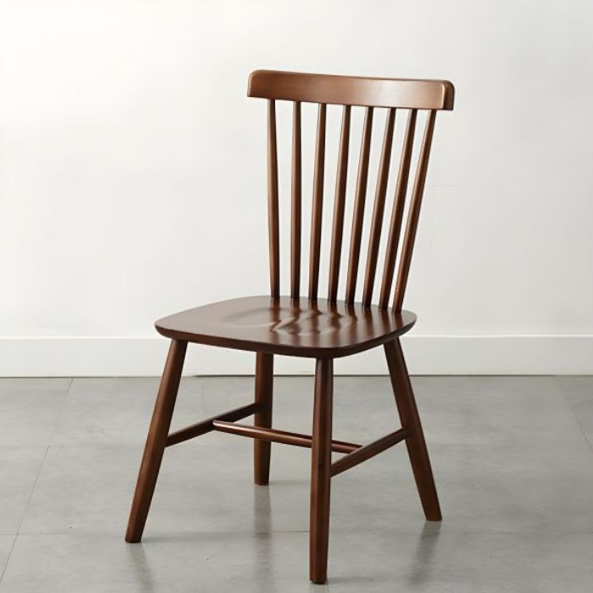 GENERICO - Pack 6 Silla de Comedor Windsor de Madera Walnut