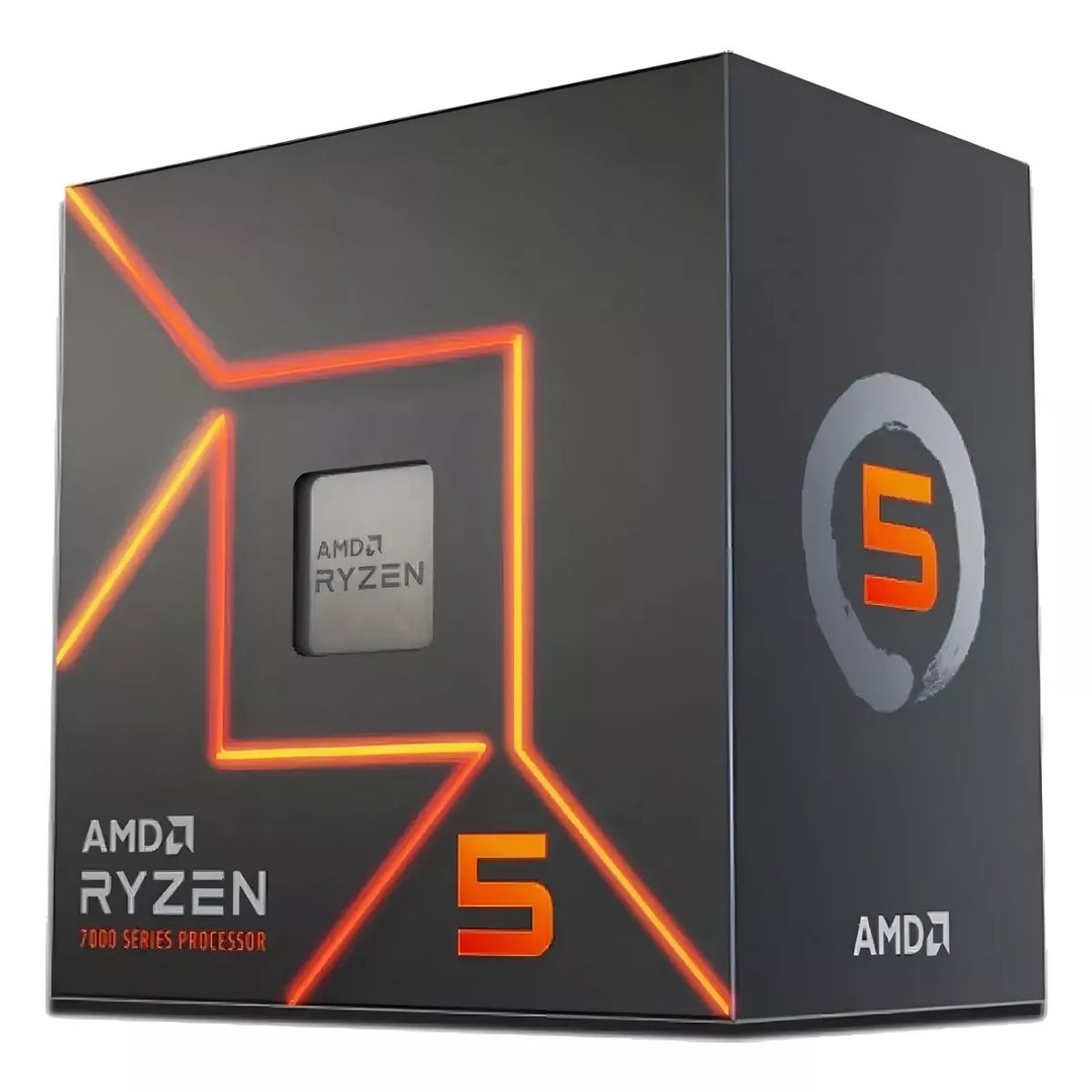 AMD CORP - Procesador AMD Ryzen 5 7600, AM5, 3.8 GHz (hasta 5.1 GHz), 6 Núcleos