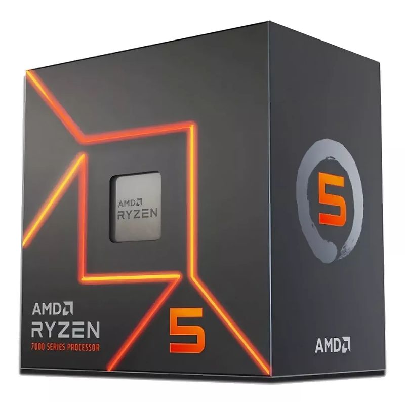 AMD CORP - Procesador AMD Ryzen 5 7600, AM5, 3.8 GHz (hasta 5.1 GHz), 6 Núcleos