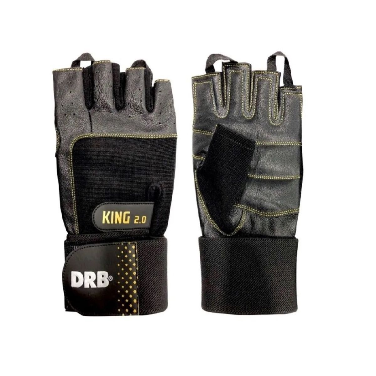 GENERICO - Guantes Fitness King Drb Cuero Entrenamiento M