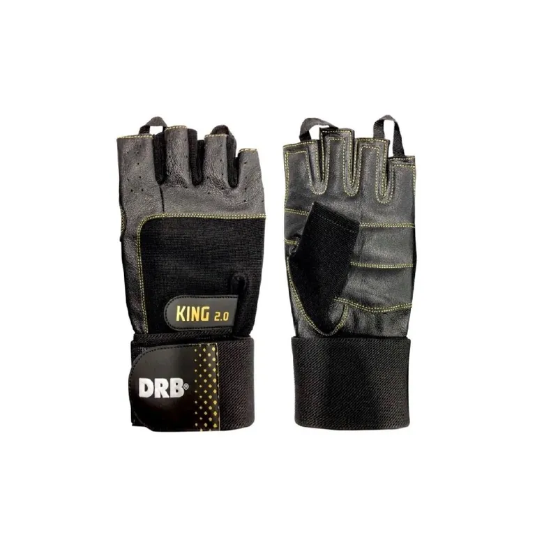 GENERICO - Guantes Fitness King Drb Cuero Entrenamiento M