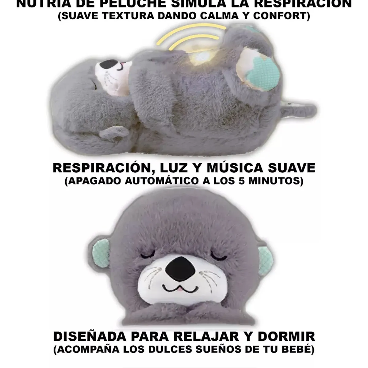 GENERICO - Oso De Peluche Sensorial Que Respira Relajante