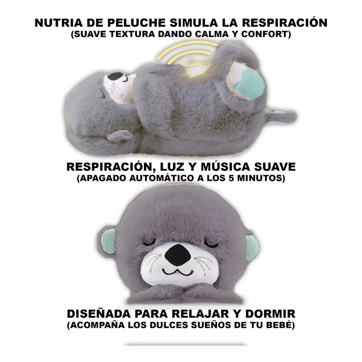 GENERICO - Oso De Peluche Sensorial Que Respira Relajante