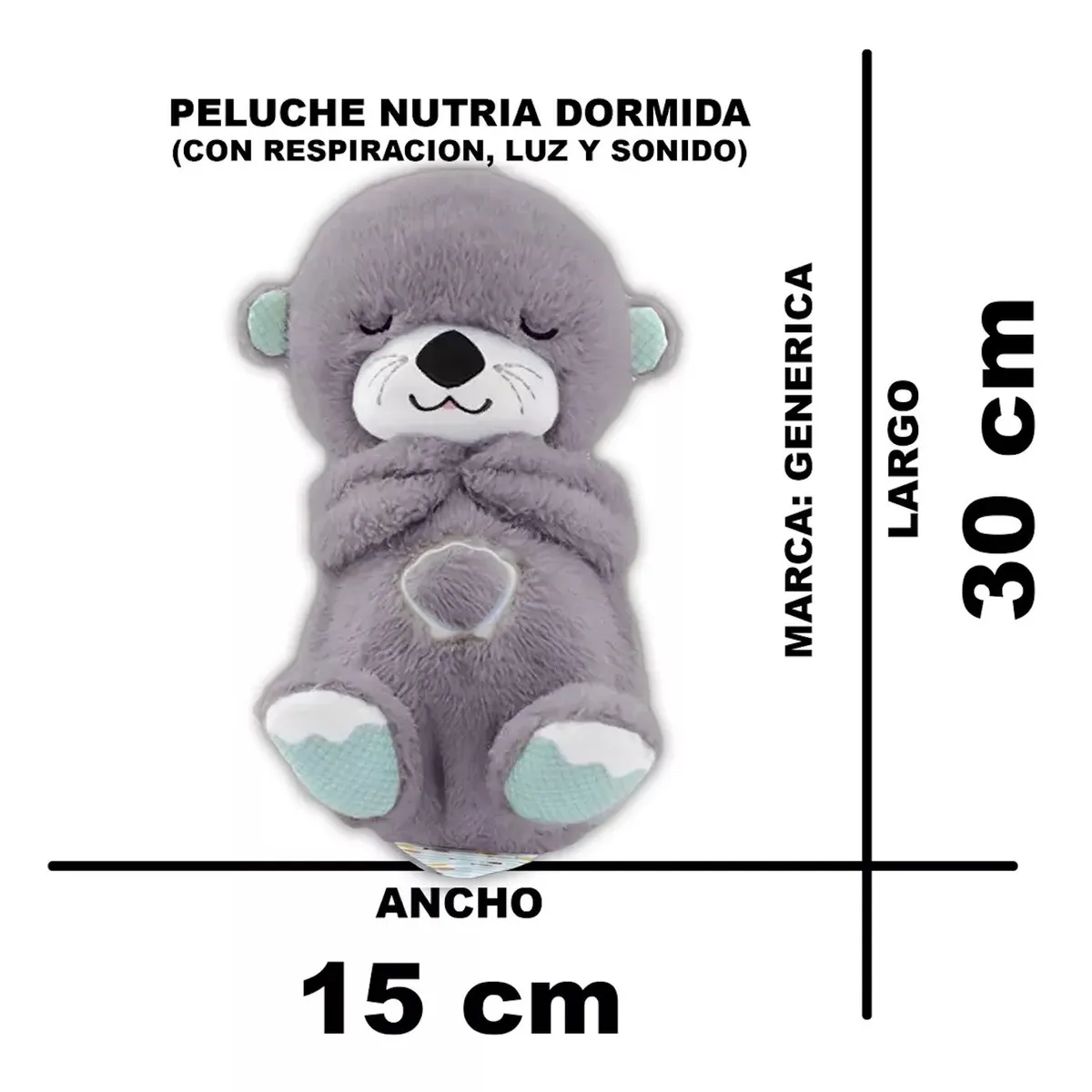 GENERICO - Oso De Peluche Sensorial Que Respira Relajante