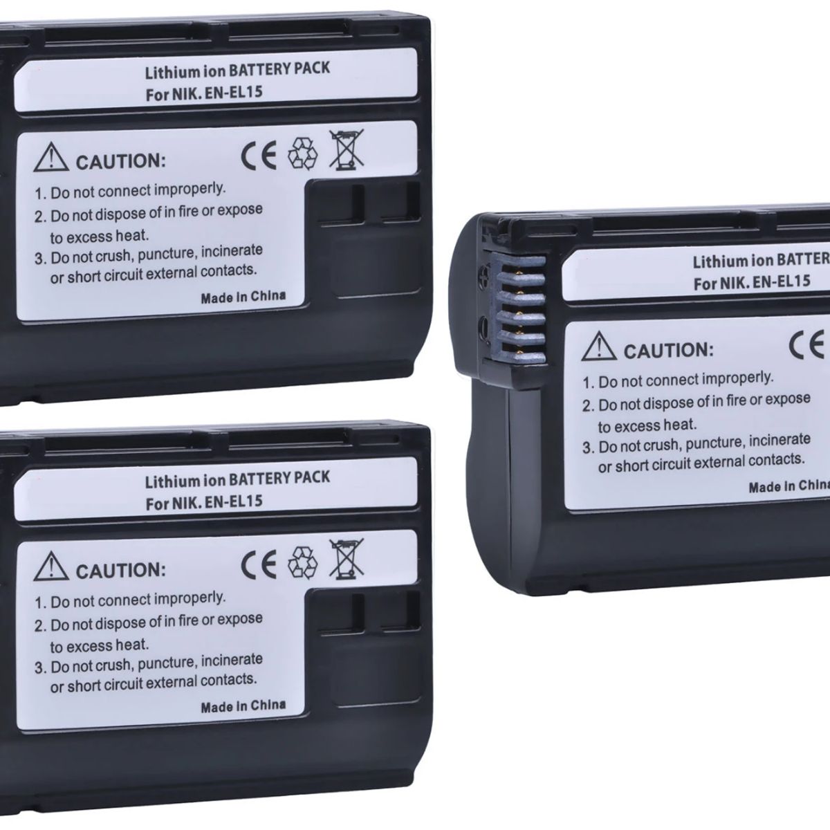 GENERICO - 3 BATERÍAS EN-EL15 NIKON ALTERNATIVA