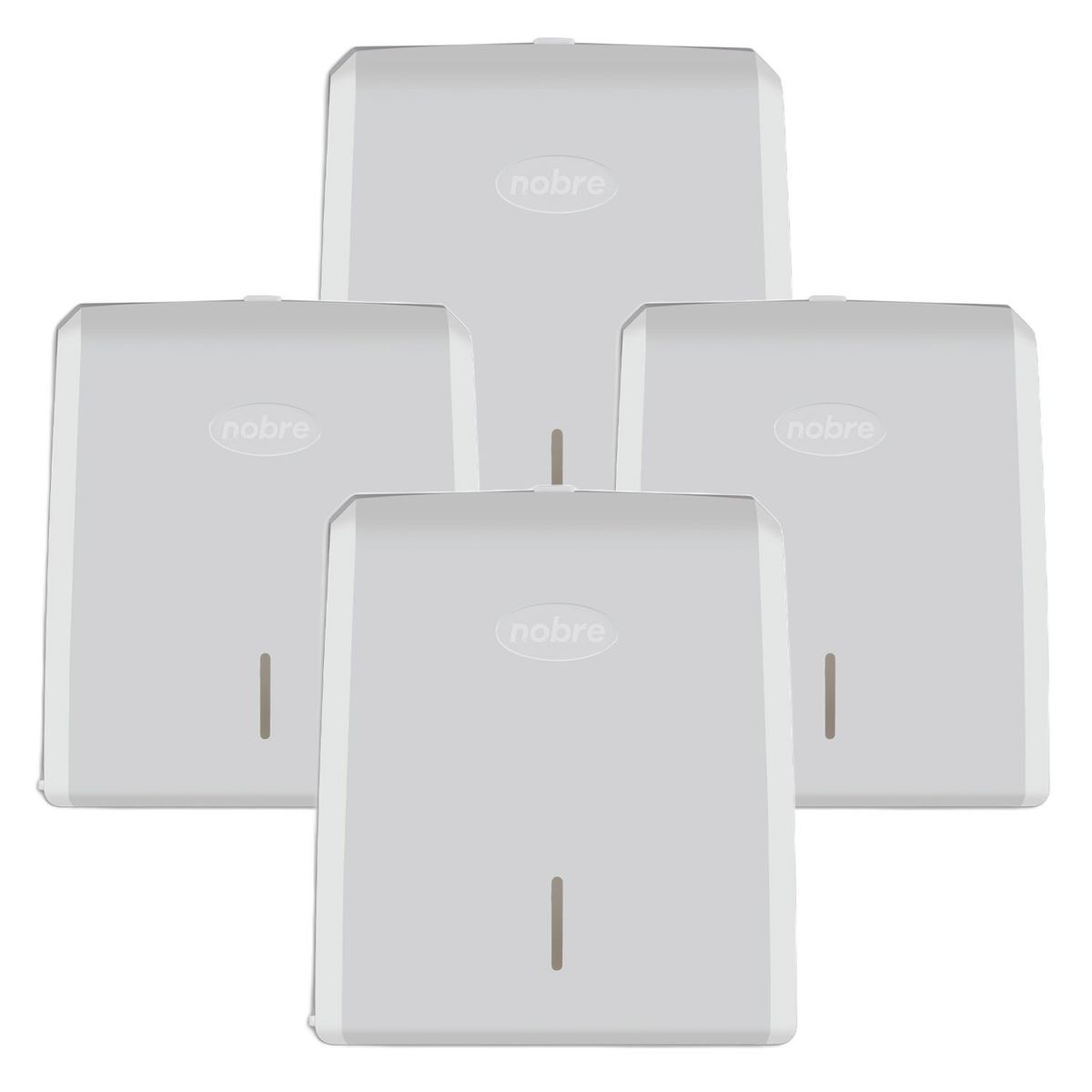 NOBRE - Pack 4 Dispensadores Para Toalla Interfoliada Clásico