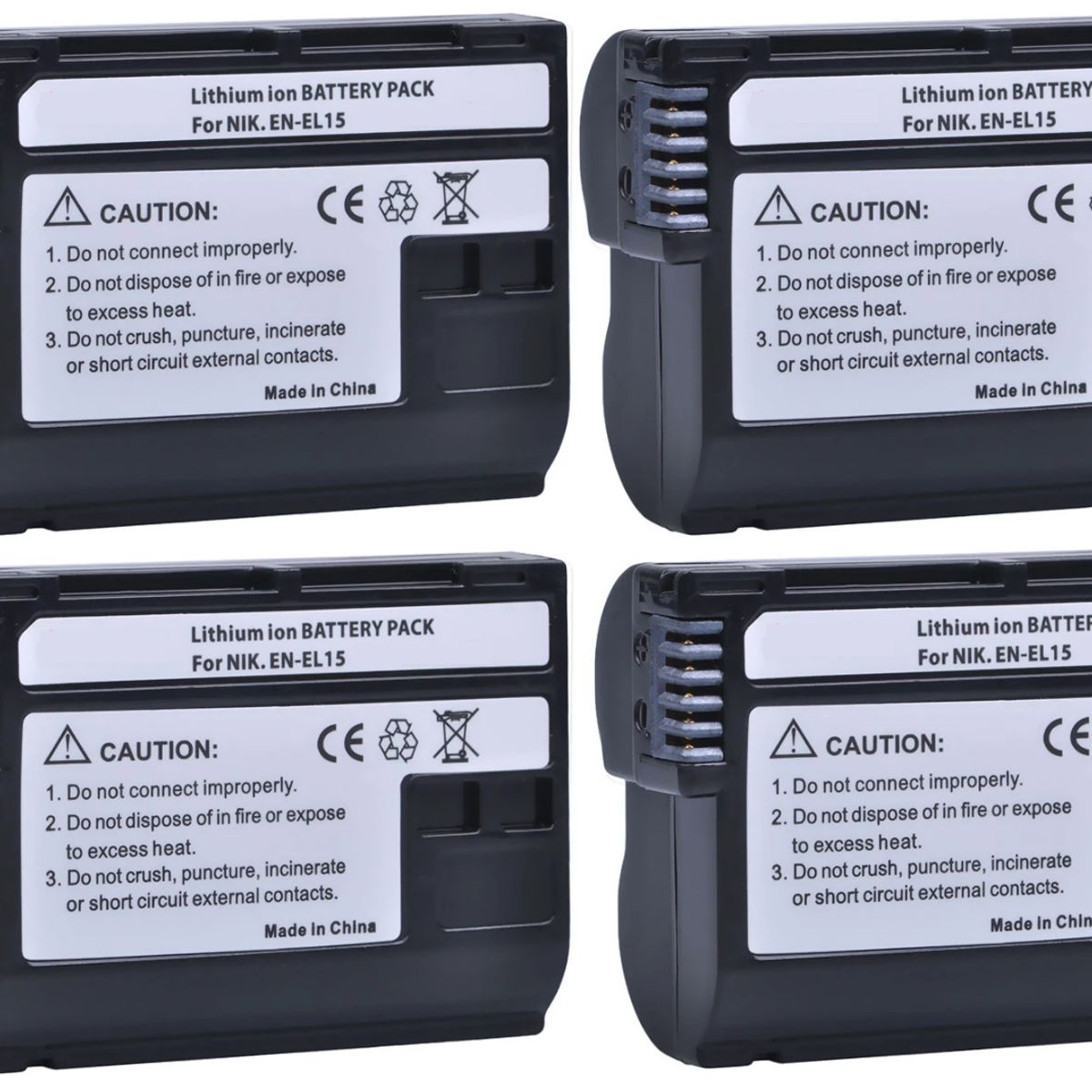 GENERICO - 4 BATERÍAS EN-EL15 NIKON ALTERNATIVA