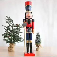 ARTIHOGAR - Cascanueces Gigante Soldado 180 Cm Madera Variados