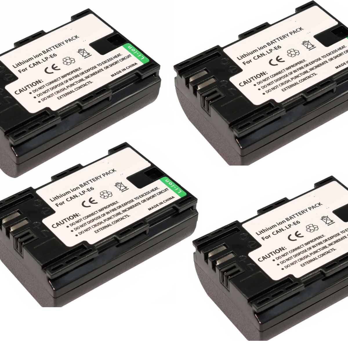 GENERICO - 4 BATERÍAS LP-E6 CANON ALTERNATIVA