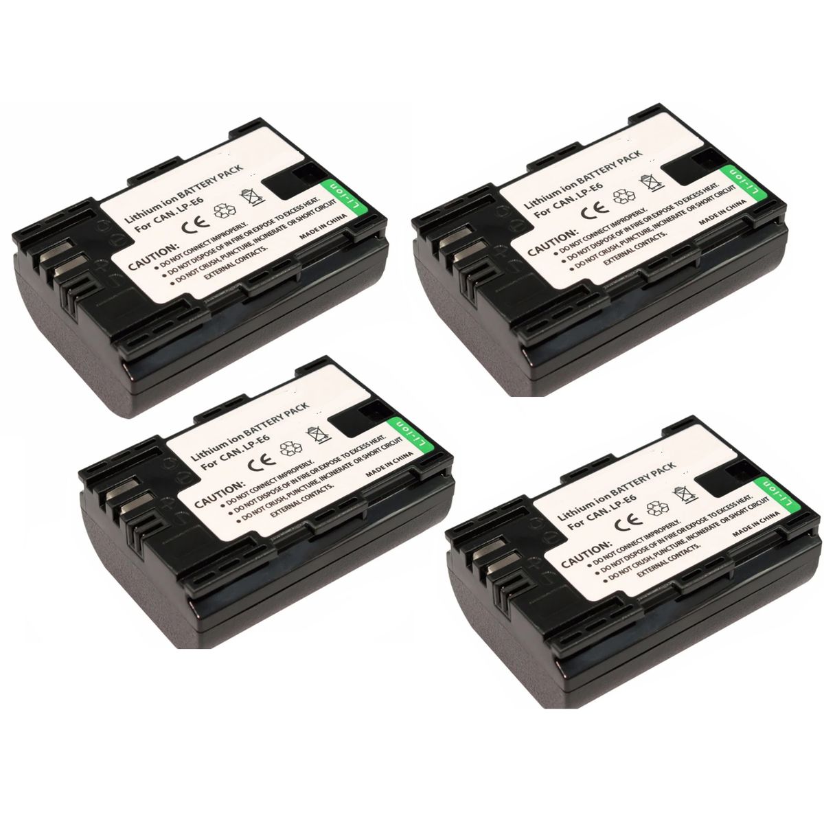 GENERICO - 4 BATERÍAS LP-E6 CANON ALTERNATIVA