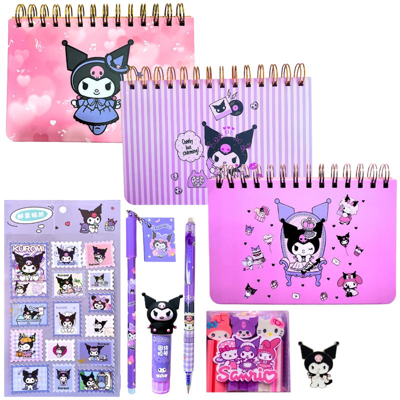 GENERICO - Box Small Regalo Papelería Kawaii Kuromi