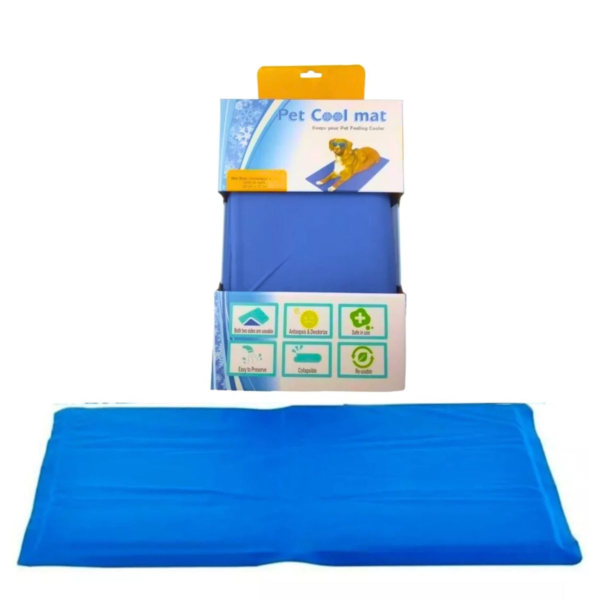 GENERICO - Manta Refrescante Talla M Pet Cool Mat Mascotas Gatos Perro