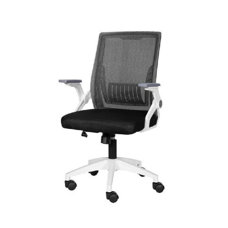 GENERICO - Silla ergonómica de oficina giratoria con asiento de memoria negra