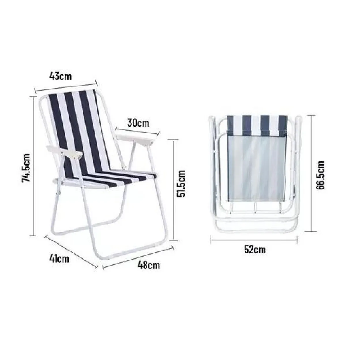 GENERICO - Silla portátil de playa plegable violeta