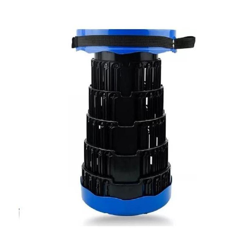 GENERICO - Taburete plegable silla portátil camping retráctil negro