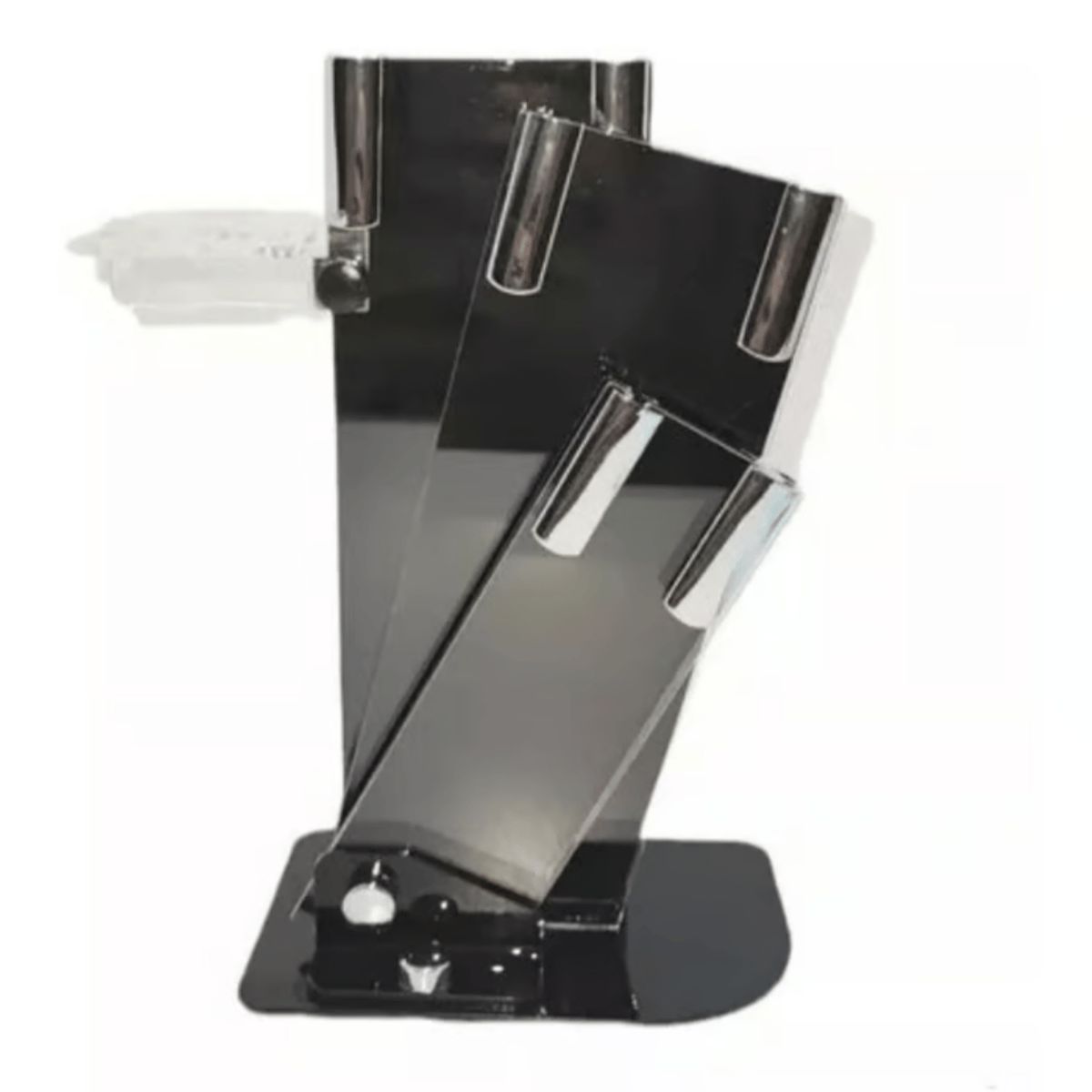 GENERICO - Set de Cuchillos de Cocina 6 Piezas Pedestal Pelador Rosado