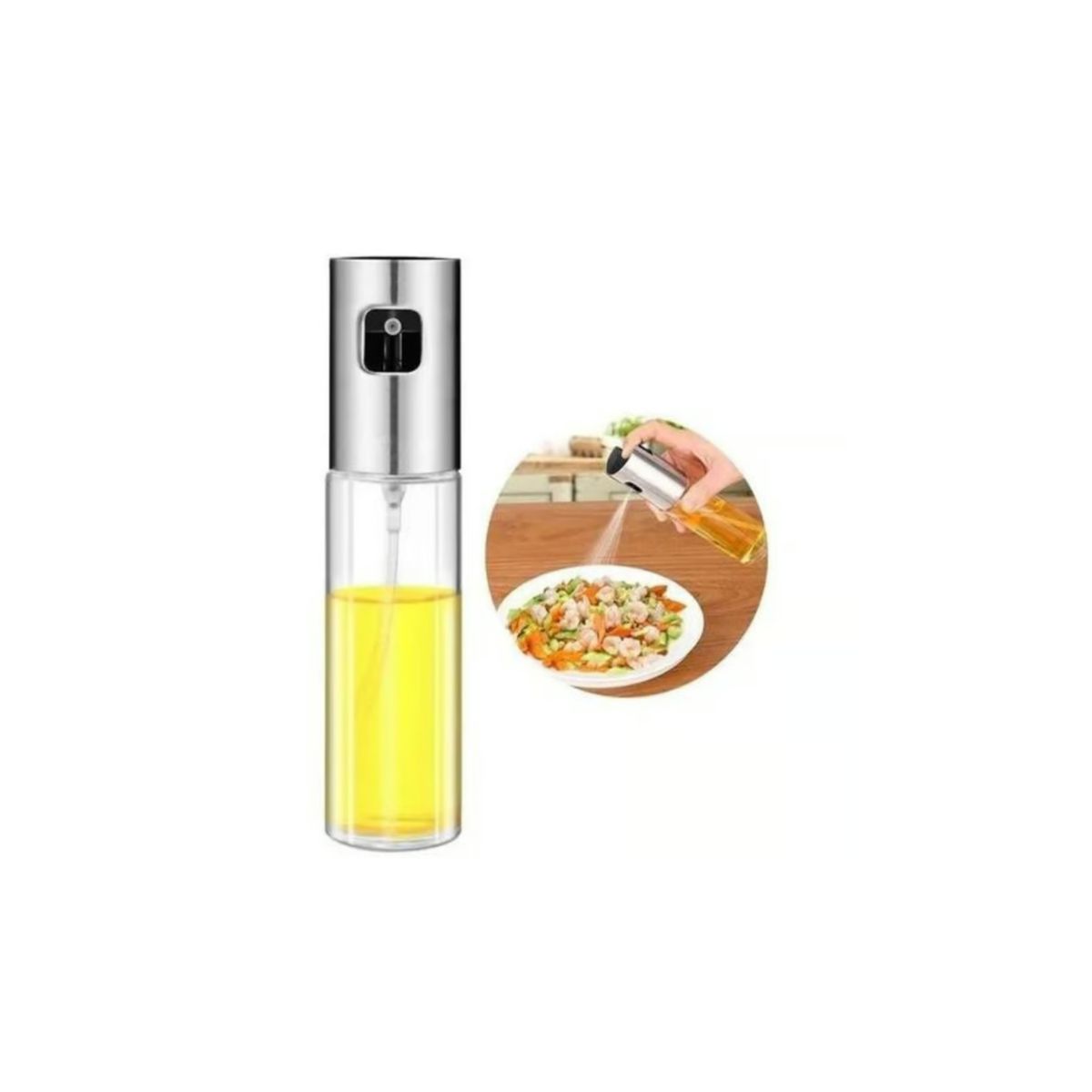 GENERICO - Dispensador Spray Aceite Y Vinagre Rociador Aceitero 100ml